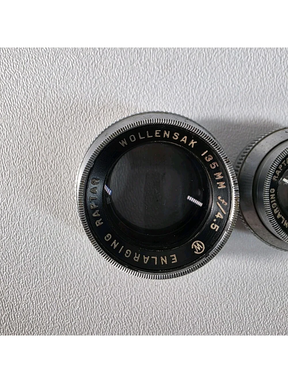 AS-IS: Vintage Wollensak Enlarging Raptar Lens Lot 135mm 75mm 50mm f/4.5 Fungus
